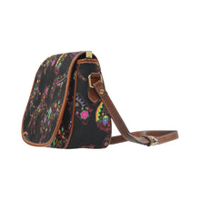 Load image into Gallery viewer, Floral Animals Saddle Bag/Large (Model 1649) bag e-joyer 
