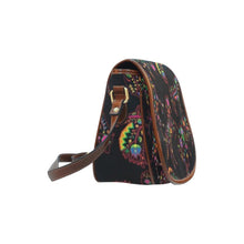 Load image into Gallery viewer, Floral Animals Saddle Bag/Large (Model 1649) bag e-joyer 
