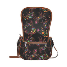 Load image into Gallery viewer, Floral Animals Saddle Bag/Small (Model 1649) Full Customization bag e-joyer 
