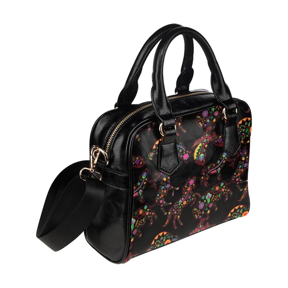 Floral Animals Shoulder Handbag (Model 1634) Shoulder Handbags (1634) e-joyer 