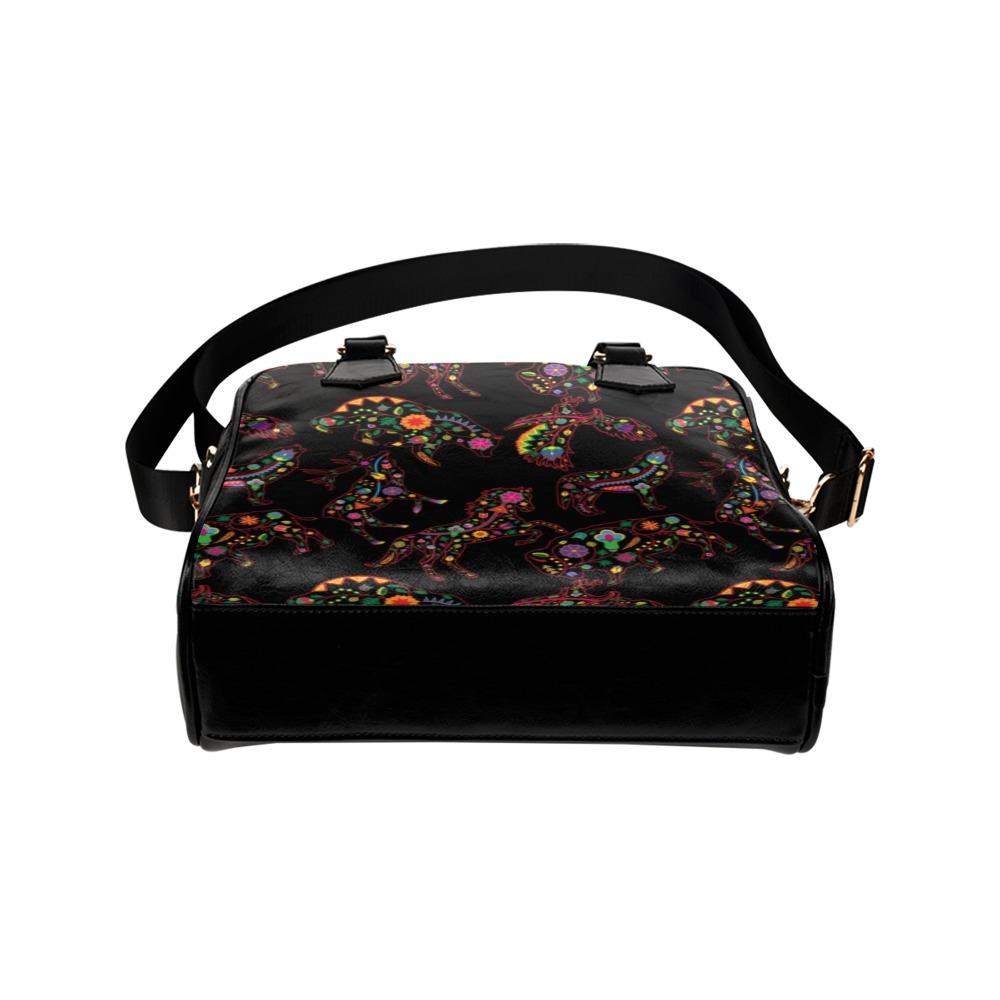 Floral Animals Shoulder Handbag (Model 1634) Shoulder Handbags (1634) e-joyer 