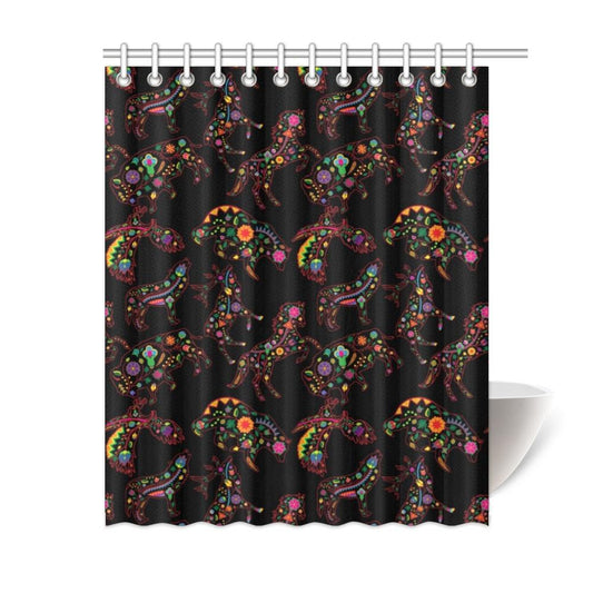 Floral Animals Shower Curtain 60"x72" Shower Curtain 60"x72" e-joyer 