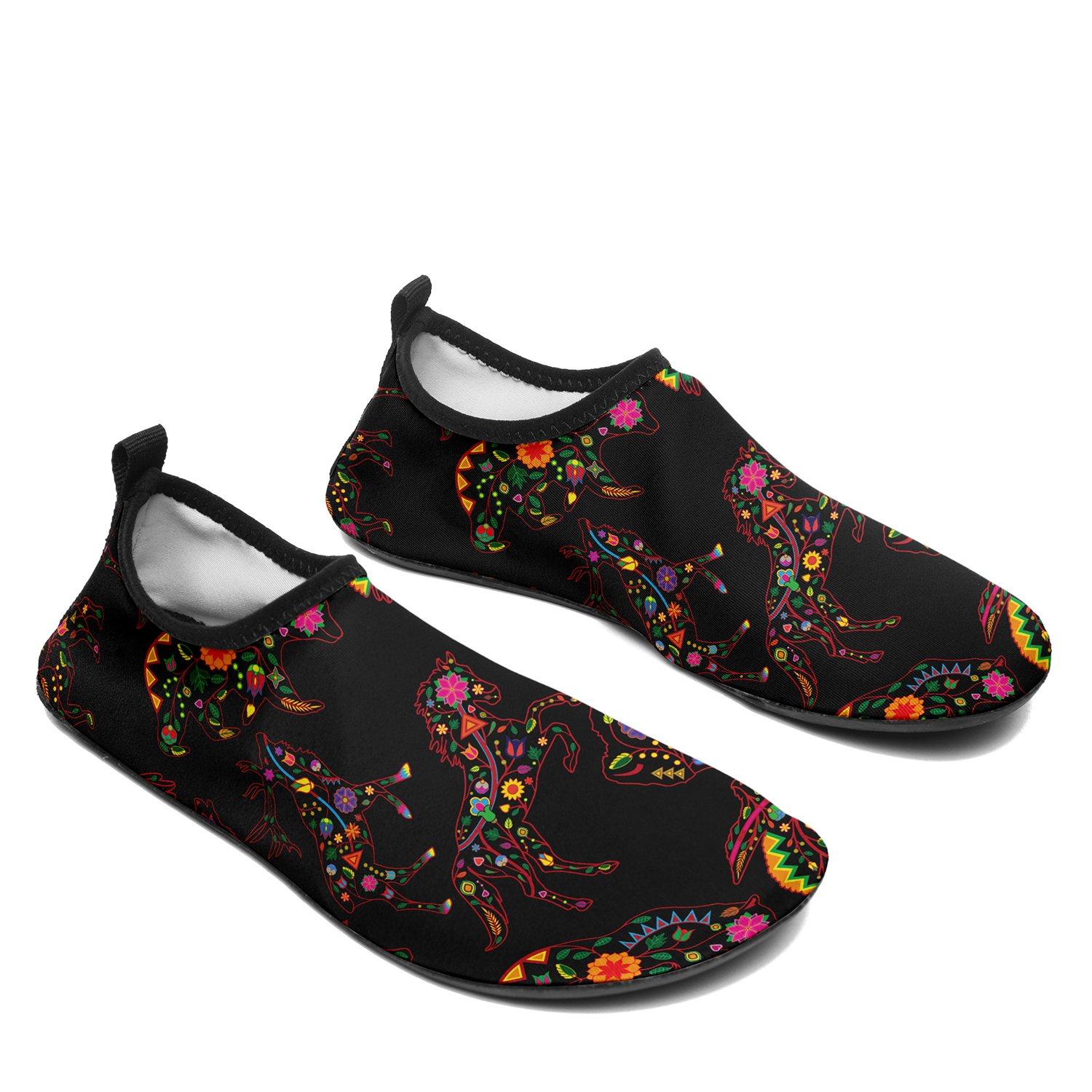 Floral Animals Sockamoccs Slip On Shoes Herman 