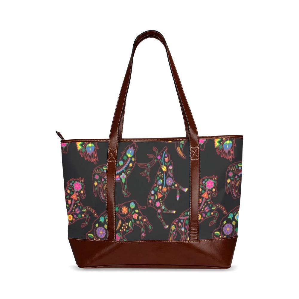 Floral Animals Tote Handbag (Model 1642) handbag e-joyer 