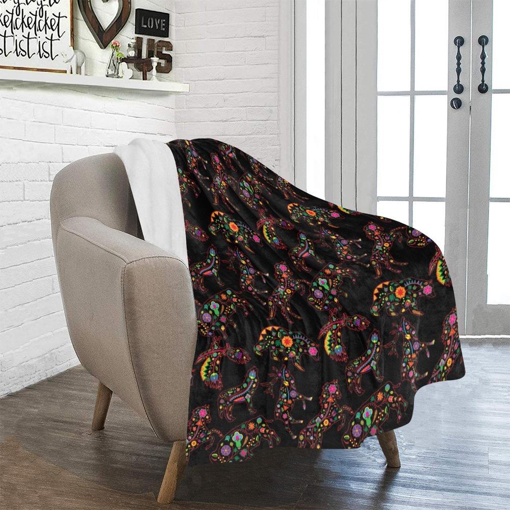 Floral Animals Ultra-Soft Micro Fleece Blanket 40"x50" Ultra-Soft Blanket 40''x50'' e-joyer 