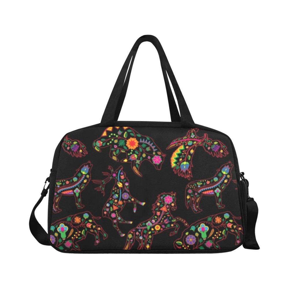 Floral Animals Weekend Travel Bag (Model 1671) bag e-joyer 