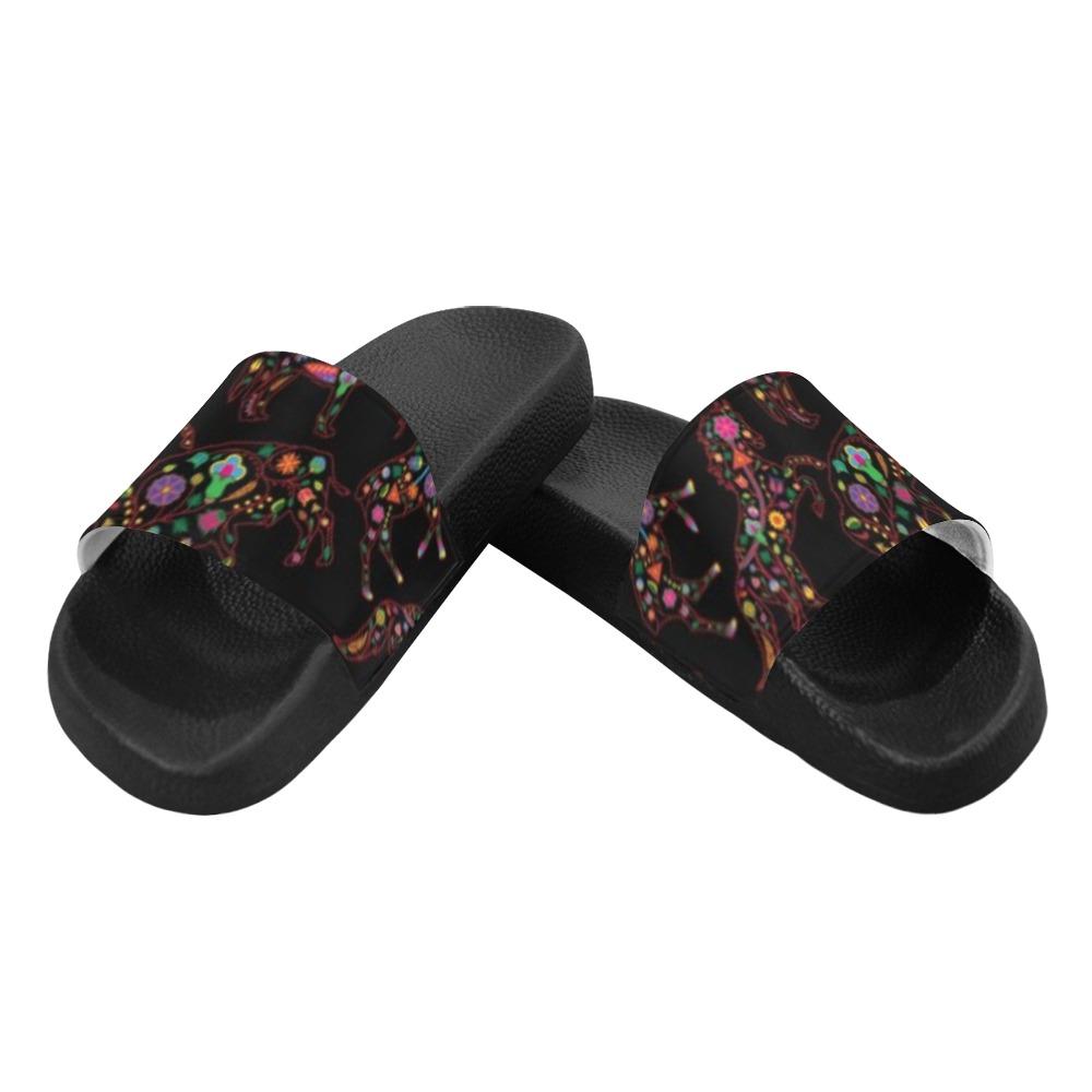 Floral Animals Women's Slide Sandals (Model 057) Women's Slide Sandals (057) e-joyer 