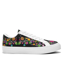 Load image into Gallery viewer, Floral Beadwork - 01 Aapisi Low Top Canvas Shoes White Sole 49 Dzine 
