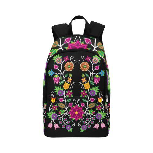 Floral Beadwork-01 Fabric Backpack for Adult (Model 1659) Casual Backpack for Adult (1659) e-joyer 
