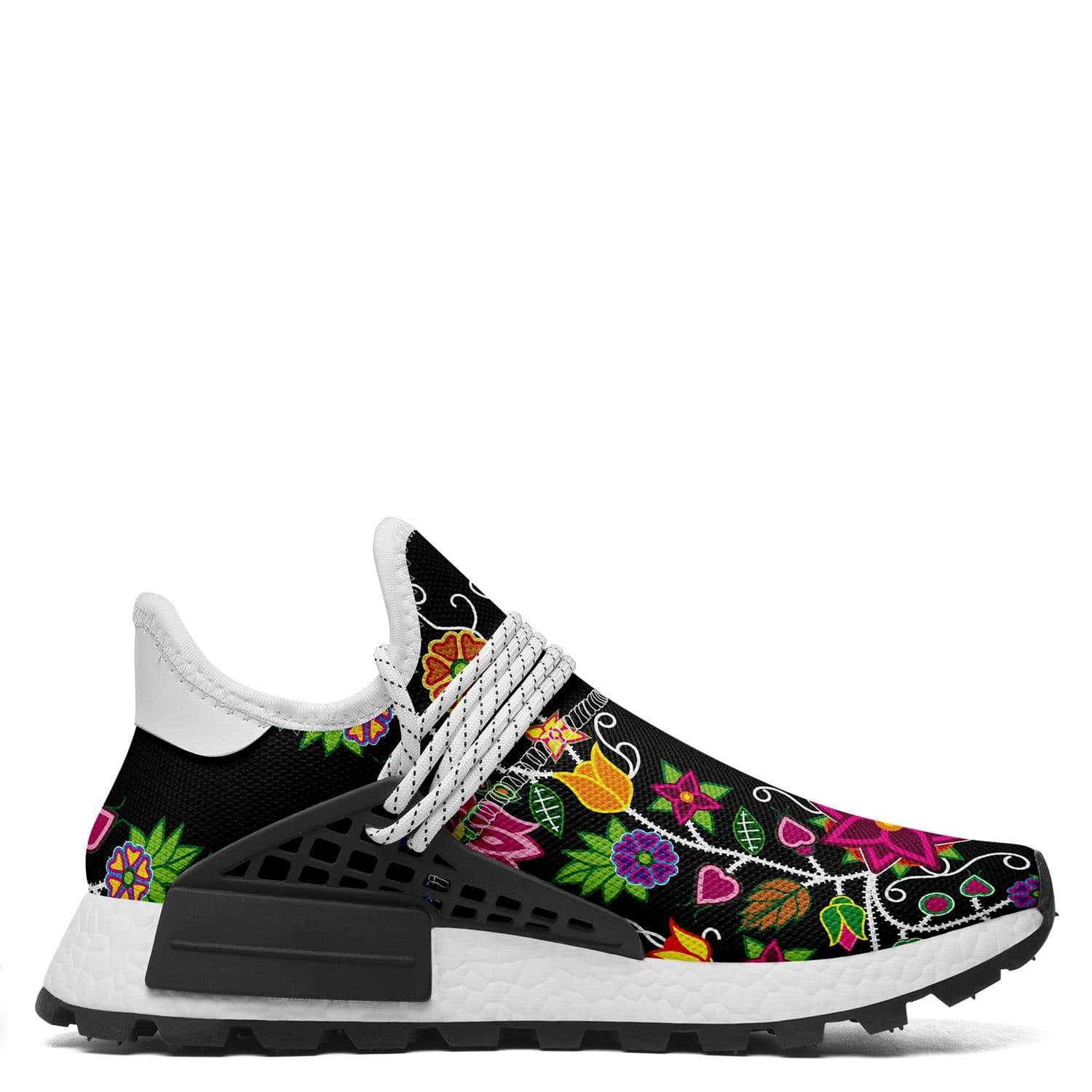 Floral Beadwork - 01 Okaki Sneakers Shoes 49 Dzine 