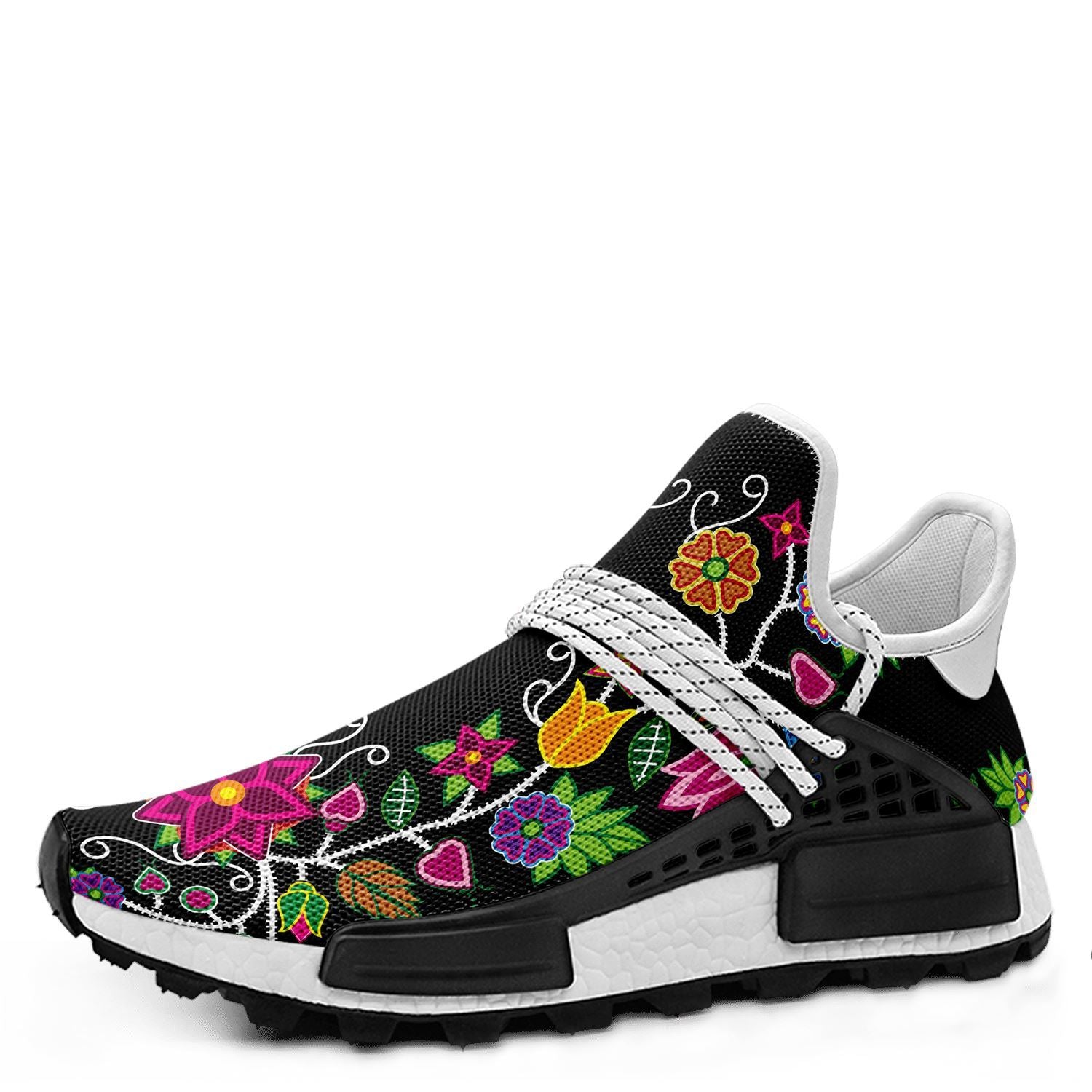 Floral Beadwork - 01 Okaki Sneakers Shoes 49 Dzine 