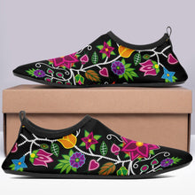 Load image into Gallery viewer, Floral Beadwork - 01 Sockamoccs Kid&#39;s Slip On Shoes 49 Dzine 
