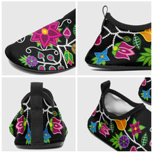 Load image into Gallery viewer, Floral Beadwork - 01 Sockamoccs Kid&#39;s Slip On Shoes 49 Dzine 
