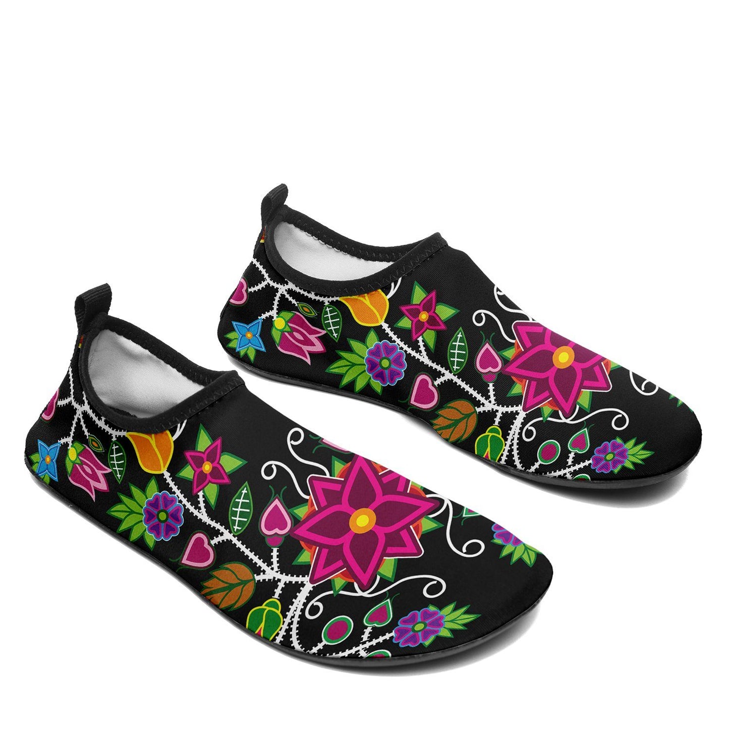 Floral Beadwork - 01 Sockamoccs Slip On Shoes 49 Dzine 