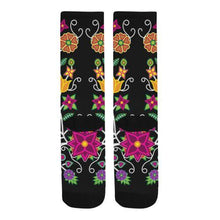 Load image into Gallery viewer, Floral Beadwork-01 Trouser Socks Socks e-joyer 
