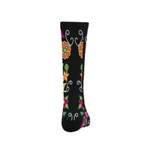 Load image into Gallery viewer, Floral Beadwork-01 Trouser Socks Socks e-joyer 
