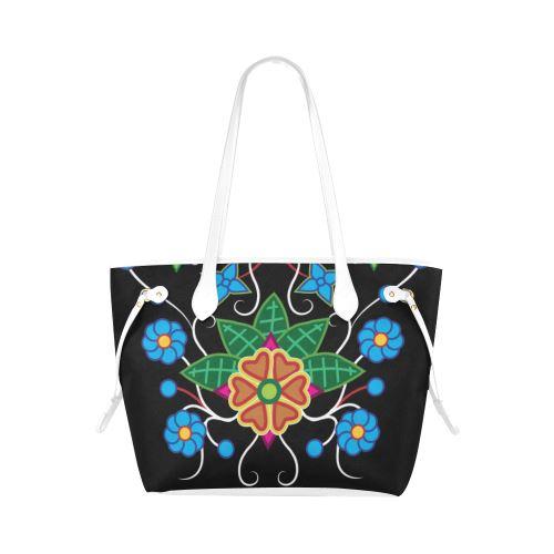 Floral Beadwork-02 Clover Canvas Tote Bag (Model 1661) Clover Canvas Tote Bag (1661) e-joyer 