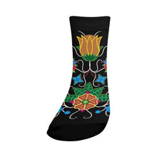 Load image into Gallery viewer, Floral Beadwork-02 Crew Socks Crew Socks e-joyer 
