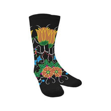 Load image into Gallery viewer, Floral Beadwork-02 Trouser Socks Socks e-joyer 
