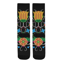 Load image into Gallery viewer, Floral Beadwork-02 Trouser Socks Socks e-joyer 
