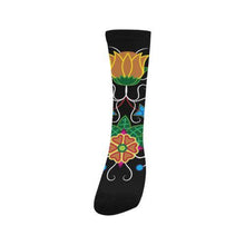 Load image into Gallery viewer, Floral Beadwork-02 Trouser Socks Socks e-joyer 
