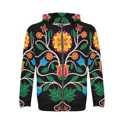 Floral Beadwork-03 All Over Print Full Zip Hoodie for Men (Model H14) All Over Print Full Zip Hoodie for Men (H14) e-joyer 