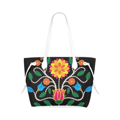 Floral Beadwork-03 Clover Canvas Tote Bag (Model 1661) Clover Canvas Tote Bag (1661) e-joyer 