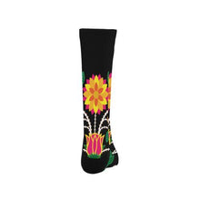 Load image into Gallery viewer, Floral Beadwork-03 Trouser Socks Socks e-joyer 
