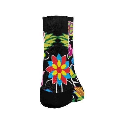 Floral Beadwork-04 Crew Socks Crew Socks e-joyer 