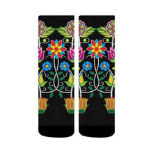 Load image into Gallery viewer, Floral Beadwork-04 Crew Socks Crew Socks e-joyer 
