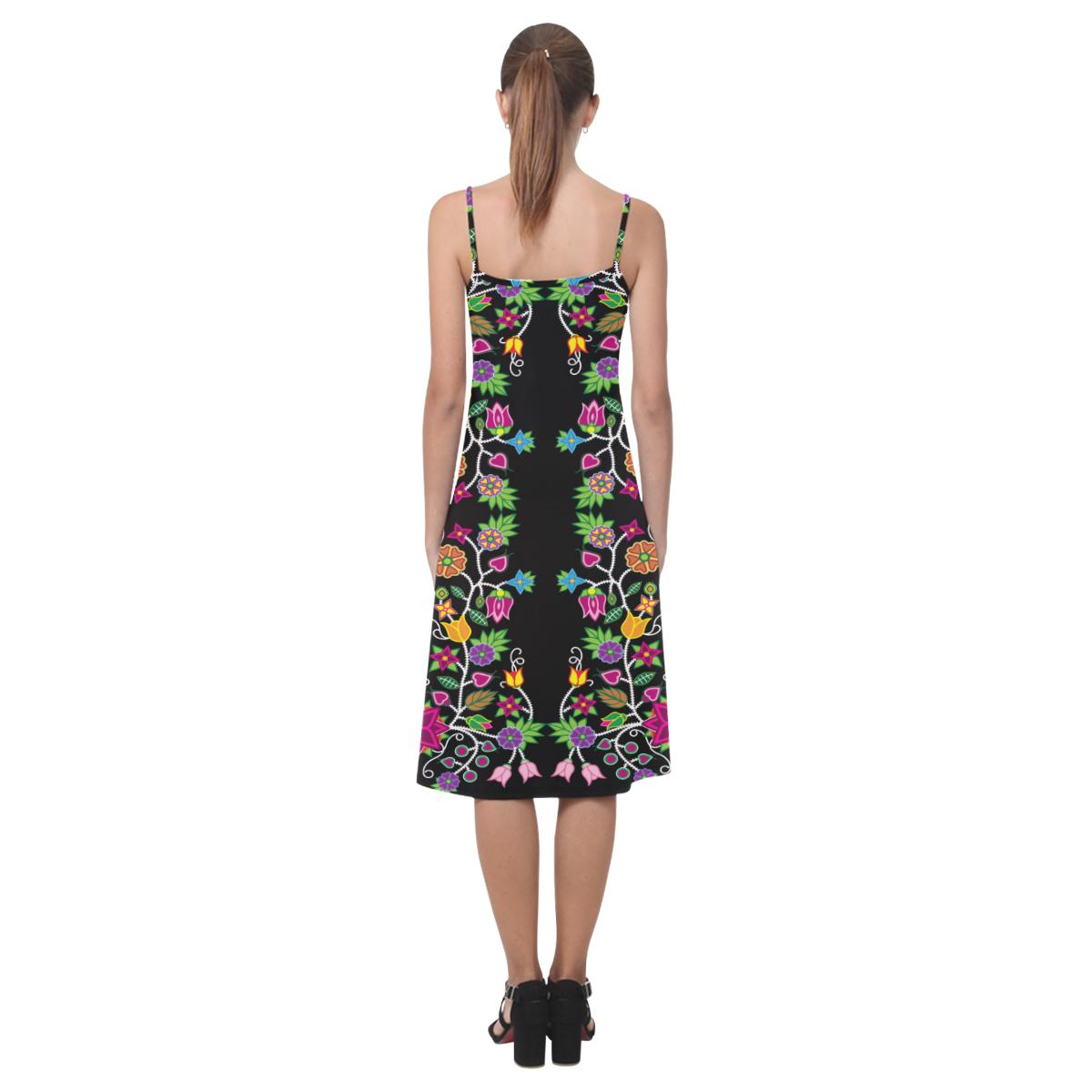 Floral Beadwork Alcestis Slip Dress (Model D05) Alcestis Slip Dress (D05) e-joyer 