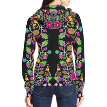 Load image into Gallery viewer, Floral Beadwork All Over Print Full Zip Hoodie for Women (Model H14) hoodie e-joyer 
