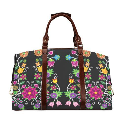 Floral Beadwork Classic Travel Bag (Model 1643) Remake Classic Travel Bags (1643) e-joyer 