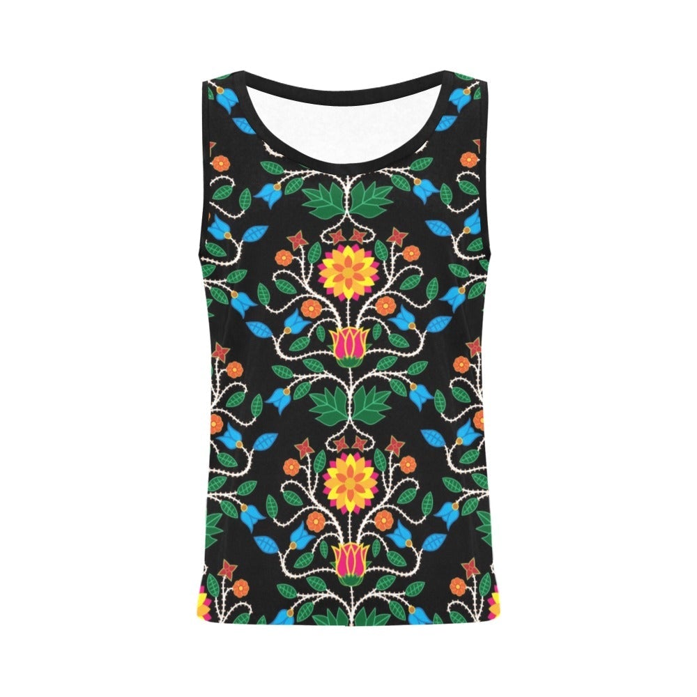 Floral Beadwork Four Clans All Over Print Tank Top for Women (Model T43) All Over Print Tank Top for Women (T43) e-joyer 