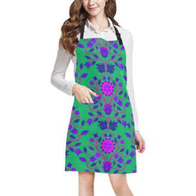 Load image into Gallery viewer, Floral Beadwork Four Clans Deep Lake All Over Print Apron All Over Print Apron e-joyer 
