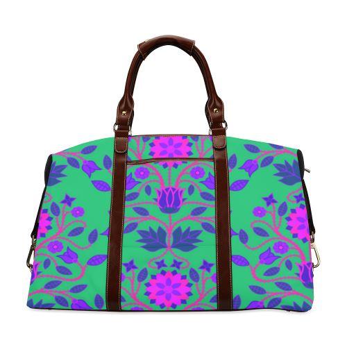 Floral Beadwork Four Clans Deep Lake Classic Travel Bag (Model 1643) Remake Classic Travel Bags (1643) e-joyer 