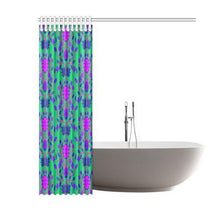 Load image into Gallery viewer, Floral Beadwork Four Clans Deep Lake Shower Curtain 60&quot;x72&quot; Shower Curtain 60&quot;x72&quot; e-joyer 
