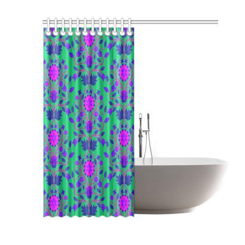 Floral Beadwork Four Clans Deep Lake Shower Curtain 60"x72" Shower Curtain 60"x72" e-joyer 