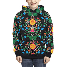 Load image into Gallery viewer, Floral Beadwork Four Clans Kids&#39; All Over Print Hoodie (Model H38) Kids&#39; AOP Hoodie (H38) e-joyer 
