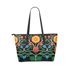 Load image into Gallery viewer, Floral Beadwork Four Clans Leather Tote Bag/Large (Model 1640) Leather Tote Bag (1640) e-joyer 
