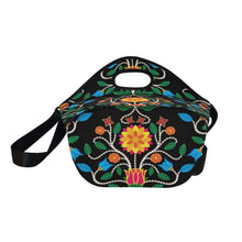 Load image into Gallery viewer, Floral Beadwork Four Clans Neoprene Lunch Bag/Large (Model 1669) Neoprene Lunch Bag/Large (1669) e-joyer 
