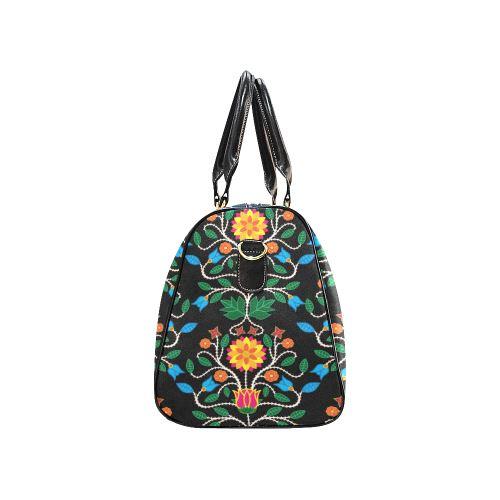 Floral Beadwork Four Clans New Waterproof Travel Bag/Large (Model 1639) Waterproof Travel Bags (1639) e-joyer 