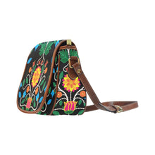 Load image into Gallery viewer, Floral Beadwork Four Clans Saddle Bag/Small (Model 1649) Full Customization Saddle Bag/Small (Full Customization) e-joyer 
