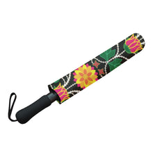 Load image into Gallery viewer, Floral Beadwork Four Clans Semi-Automatic Foldable Umbrella Semi-Automatic Foldable Umbrella e-joyer 
