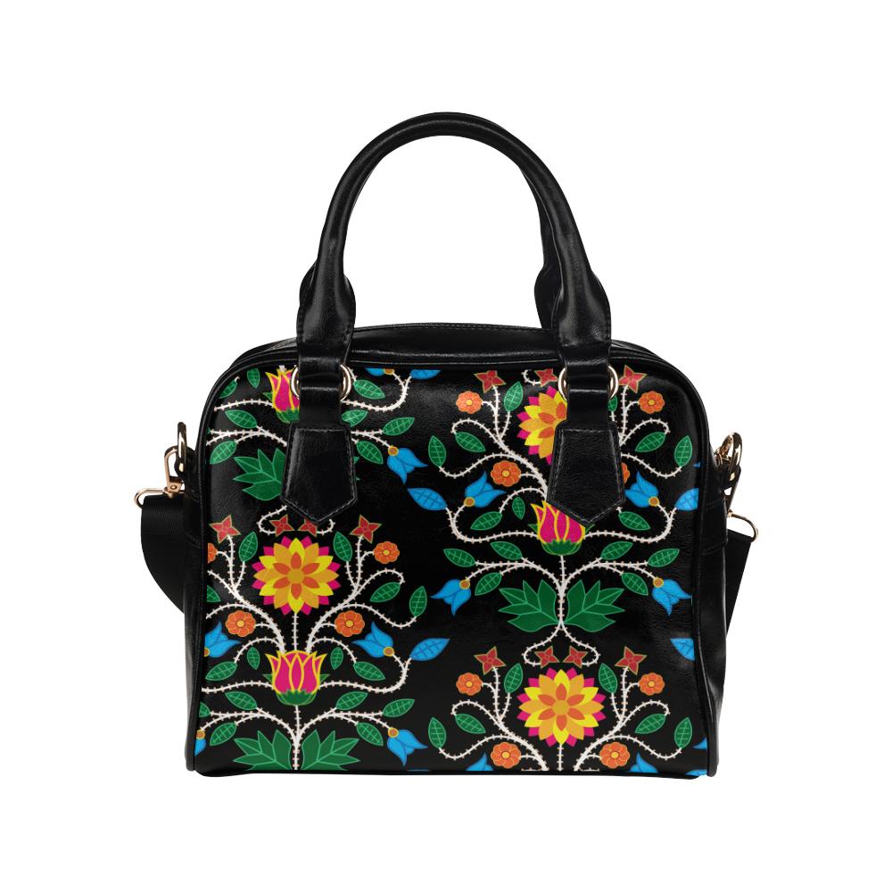 Floral Beadwork Four Clans Shoulder Handbag by 49 Dzine