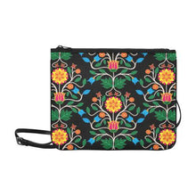 Load image into Gallery viewer, Floral Beadwork Four Clans Slim Clutch Bag (Model 1668) Slim Clutch Bags (1668) e-joyer 
