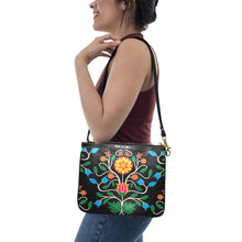 Load image into Gallery viewer, Floral Beadwork Four Clans Small Shoulder Bag (Model 1710) Small Shoulder Bag (1710) e-joyer 
