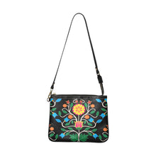 Load image into Gallery viewer, Floral Beadwork Four Clans Small Shoulder Bag (Model 1710) Small Shoulder Bag (1710) e-joyer 
