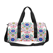 Load image into Gallery viewer, Floral Beadwork Four Clans White Duffle Bag (Model 1679) Duffle Bag (1679) e-joyer 
