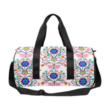 Load image into Gallery viewer, Floral Beadwork Four Clans White Duffle Bag (Model 1679) Duffle Bag (1679) e-joyer 
